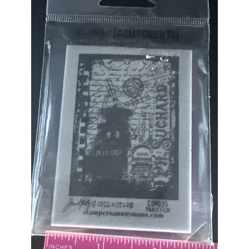 Tim Holtz stamp Paris Film  Components Collection Stampers Anonymous COMO35 new